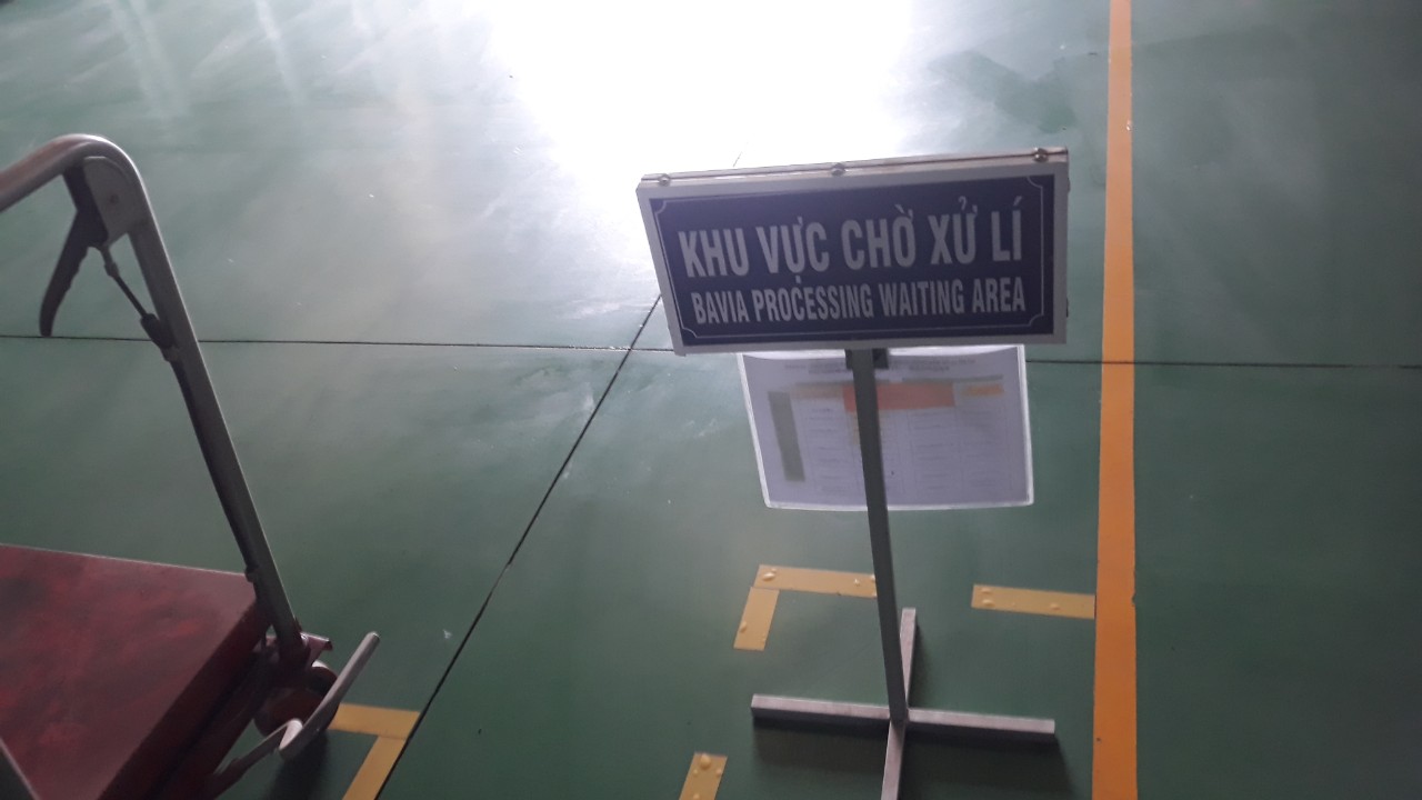 Bavia processing waiting area